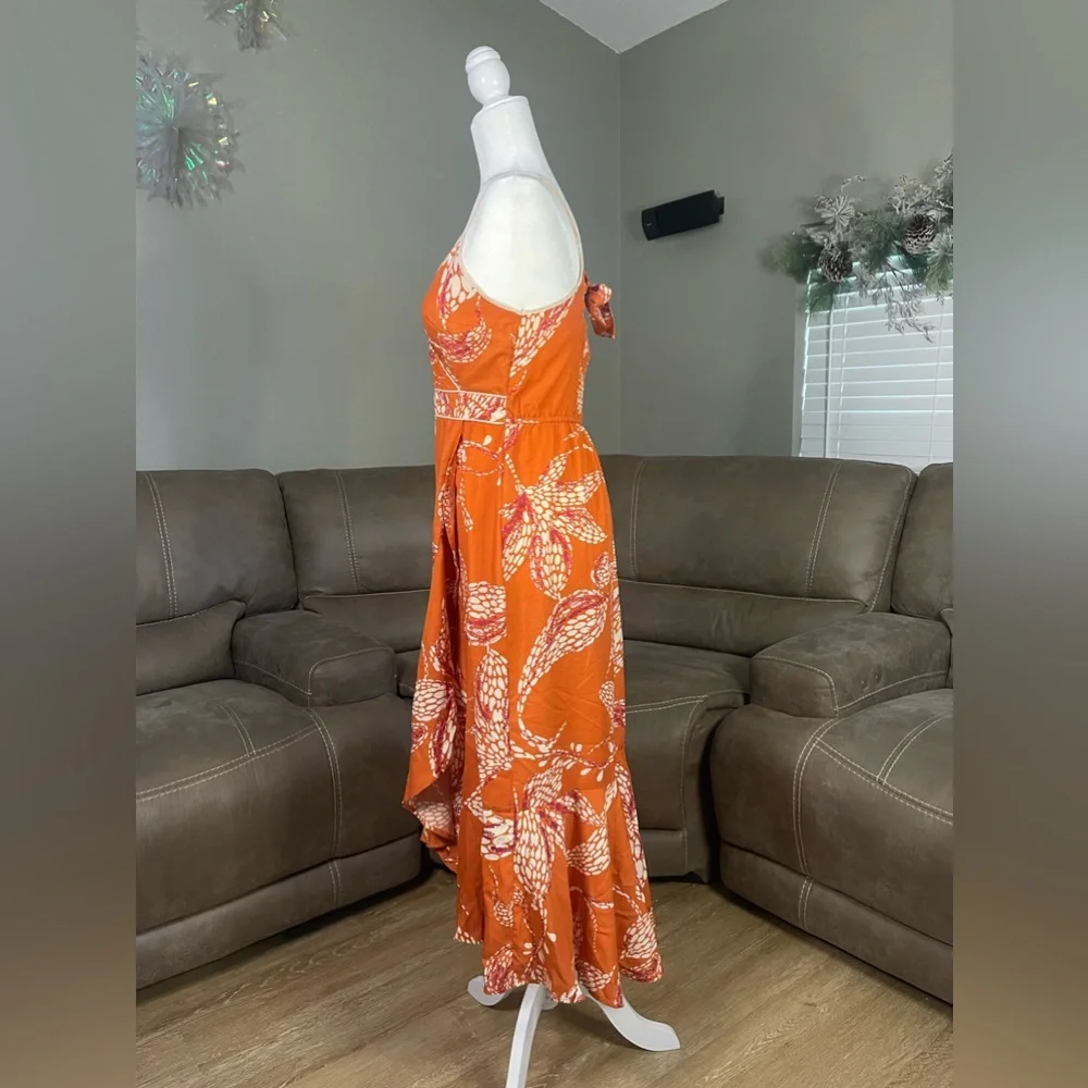NWT Band of the Free Floral Wrap Dress Sz S Summer Boho Wedding Beach Party Date - Picture 11 of 14